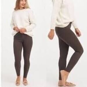 NWT Spanx Jean-ish 1X Ankle Leggings in a dark brown or black color